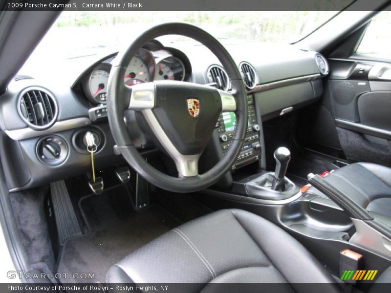 Carrara White / Black 2009 Porsche Cayman S