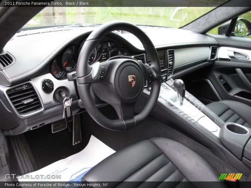 Black Interior - 2011 Panamera Turbo 