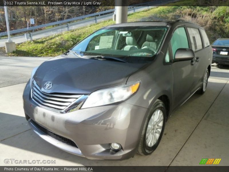 Predawn Gray Mica / Light Gray 2012 Toyota Sienna XLE