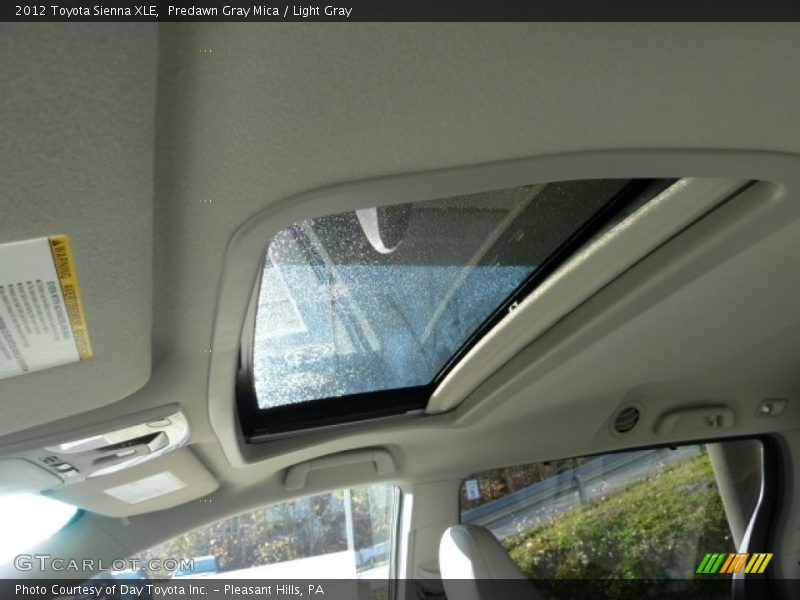 Predawn Gray Mica / Light Gray 2012 Toyota Sienna XLE