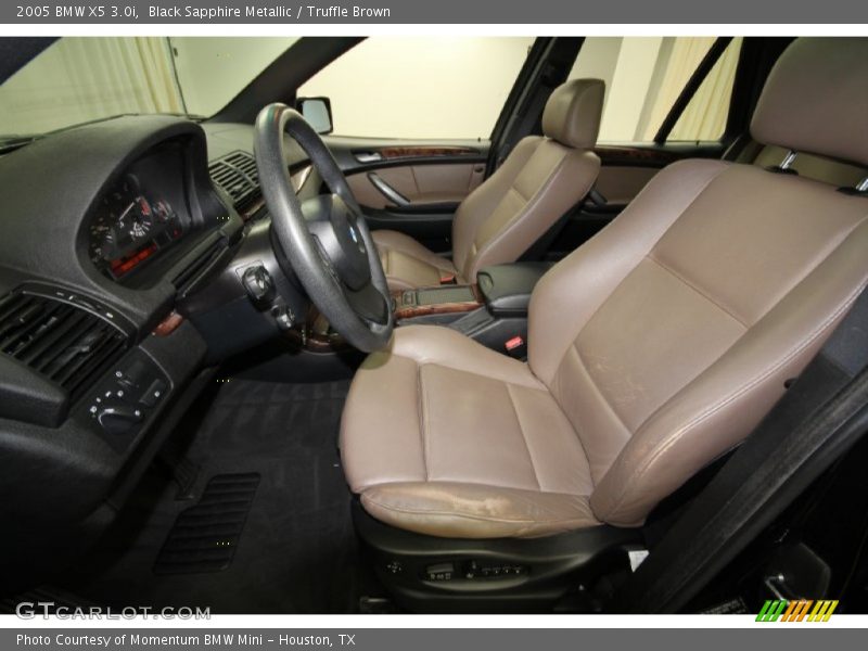 Black Sapphire Metallic / Truffle Brown 2005 BMW X5 3.0i