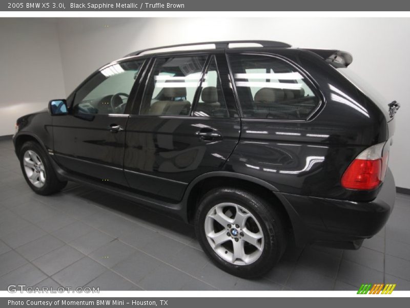 Black Sapphire Metallic / Truffle Brown 2005 BMW X5 3.0i