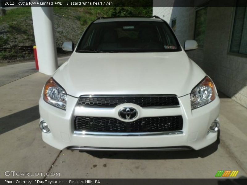 Blizzard White Pearl / Ash 2012 Toyota RAV4 Limited 4WD