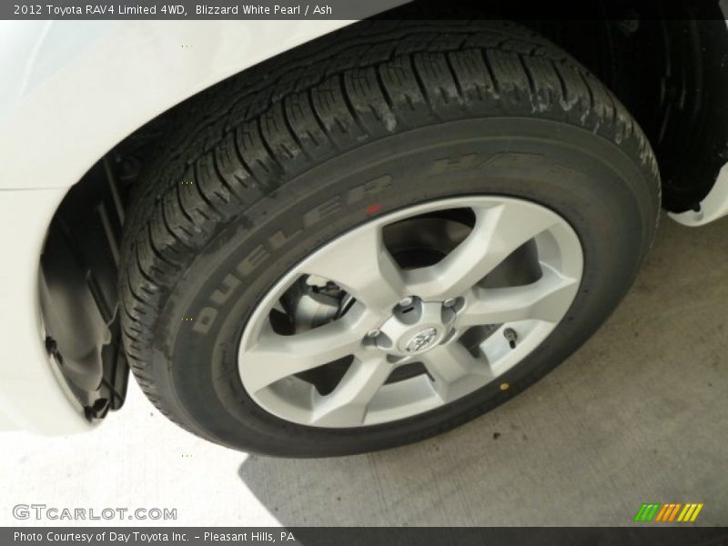 Blizzard White Pearl / Ash 2012 Toyota RAV4 Limited 4WD