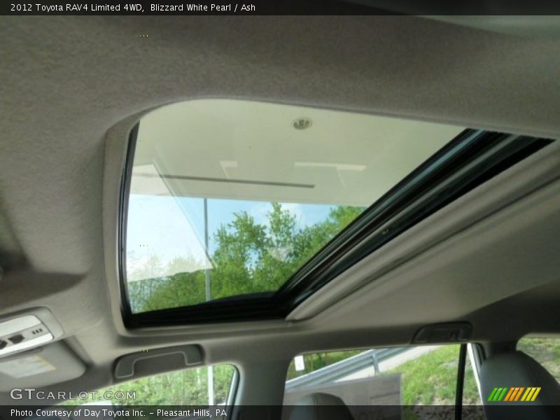 Blizzard White Pearl / Ash 2012 Toyota RAV4 Limited 4WD