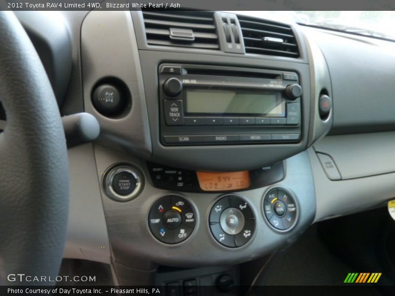 Blizzard White Pearl / Ash 2012 Toyota RAV4 Limited 4WD