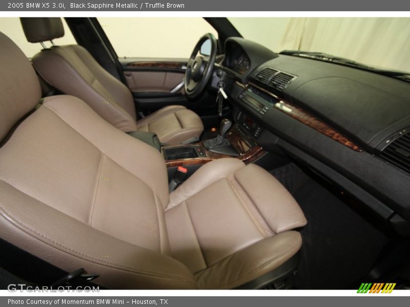 Black Sapphire Metallic / Truffle Brown 2005 BMW X5 3.0i