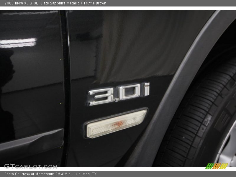 Black Sapphire Metallic / Truffle Brown 2005 BMW X5 3.0i
