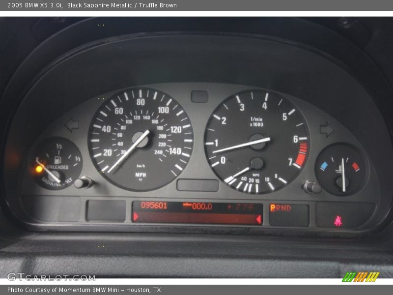 Black Sapphire Metallic / Truffle Brown 2005 BMW X5 3.0i