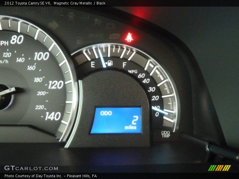 Magnetic Gray Metallic / Black 2012 Toyota Camry SE V6