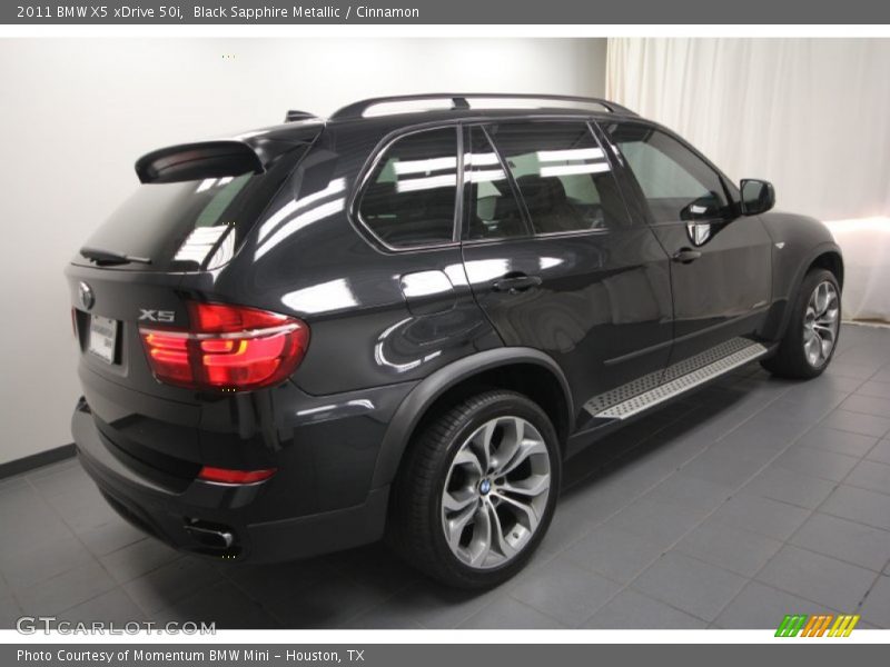 Black Sapphire Metallic / Cinnamon 2011 BMW X5 xDrive 50i