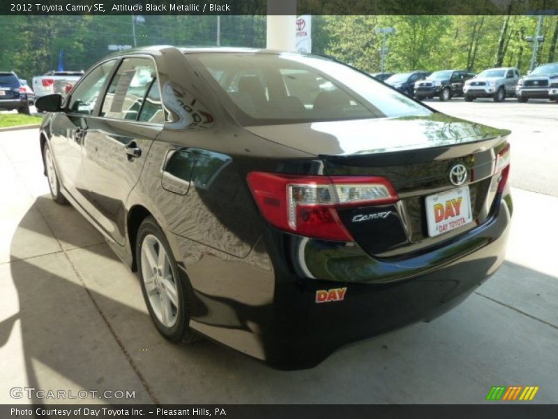 Attitude Black Metallic / Black 2012 Toyota Camry SE