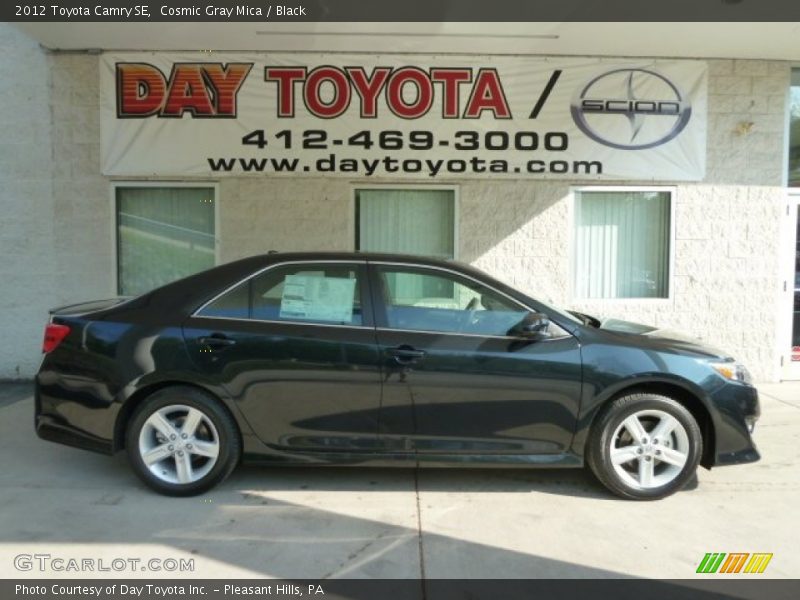 Cosmic Gray Mica / Black 2012 Toyota Camry SE