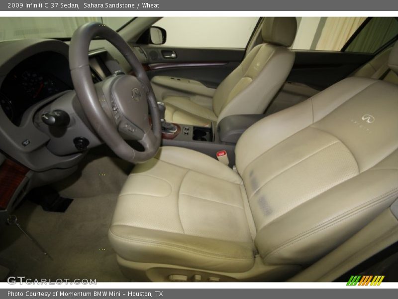 Front Seat of 2009 G 37 Sedan