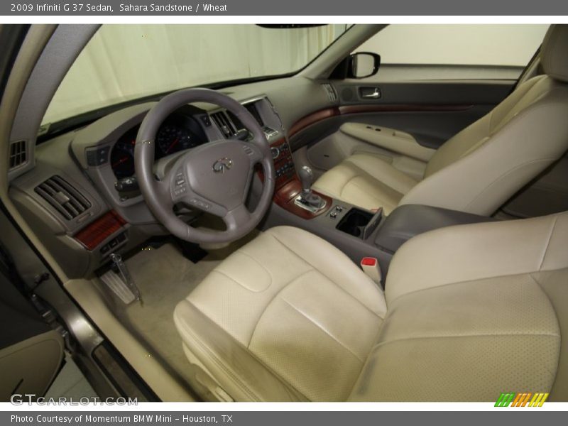 Front Seat of 2009 G 37 Sedan