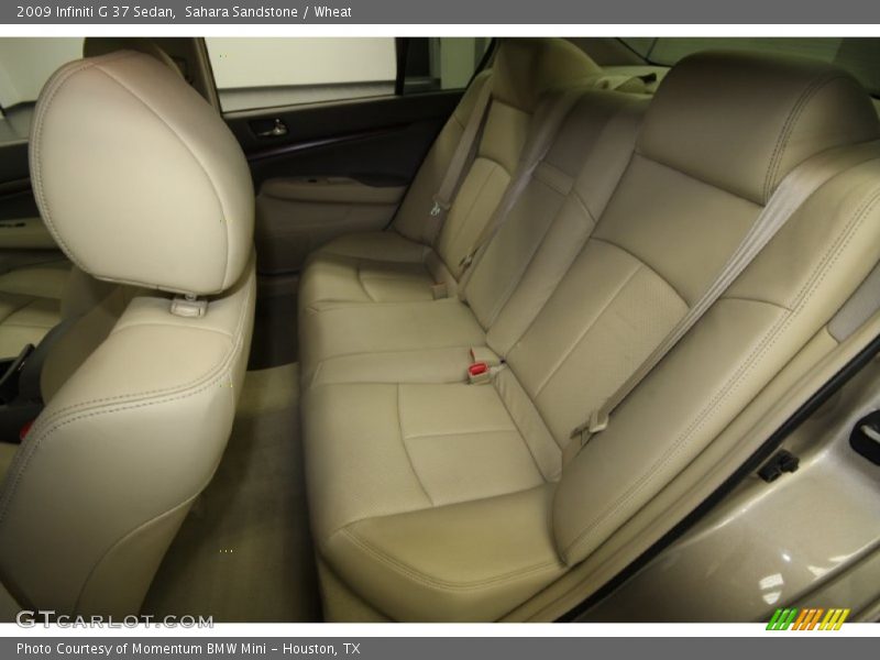 Rear Seat of 2009 G 37 Sedan