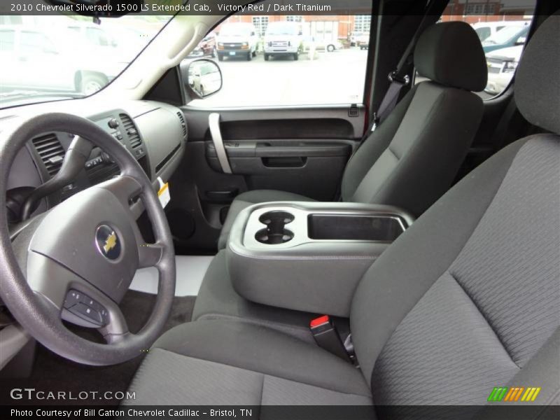 Victory Red / Dark Titanium 2010 Chevrolet Silverado 1500 LS Extended Cab