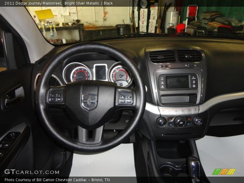 Bright Silver Metallic / Black 2011 Dodge Journey Mainstreet
