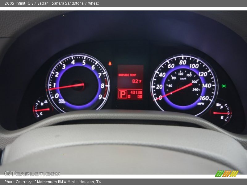  2009 G 37 Sedan 37 Sedan Gauges