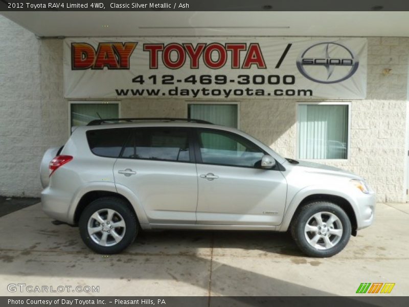 Classic Silver Metallic / Ash 2012 Toyota RAV4 Limited 4WD
