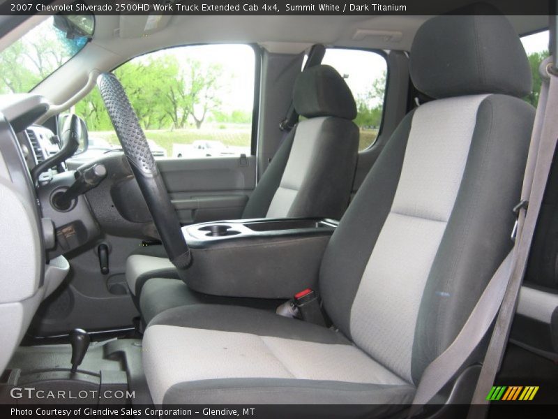 Summit White / Dark Titanium 2007 Chevrolet Silverado 2500HD Work Truck Extended Cab 4x4