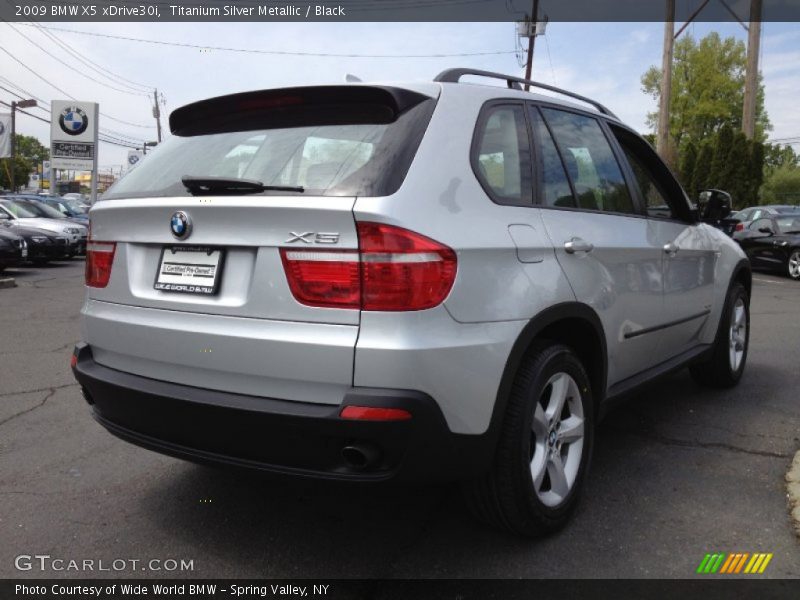 Titanium Silver Metallic / Black 2009 BMW X5 xDrive30i