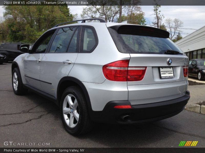 Titanium Silver Metallic / Black 2009 BMW X5 xDrive30i