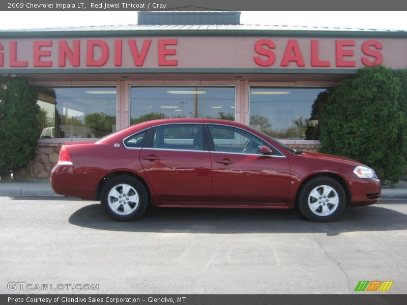 Red Jewel Tintcoat / Gray 2009 Chevrolet Impala LT