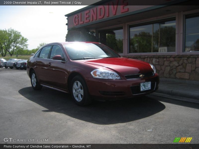 Red Jewel Tintcoat / Gray 2009 Chevrolet Impala LT