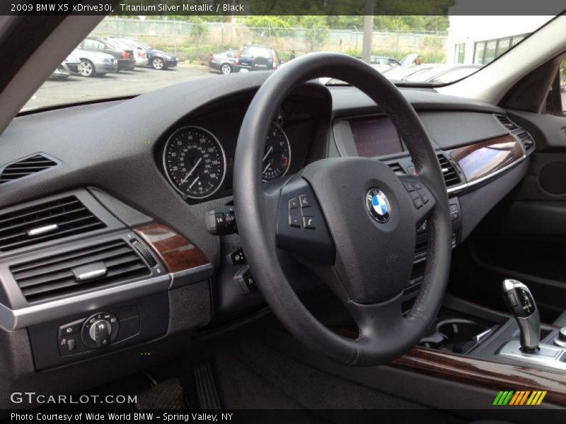 Titanium Silver Metallic / Black 2009 BMW X5 xDrive30i