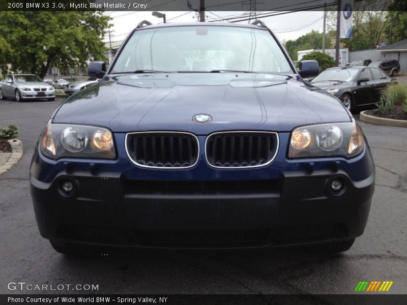 Mystic Blue Metallic / Grey 2005 BMW X3 3.0i