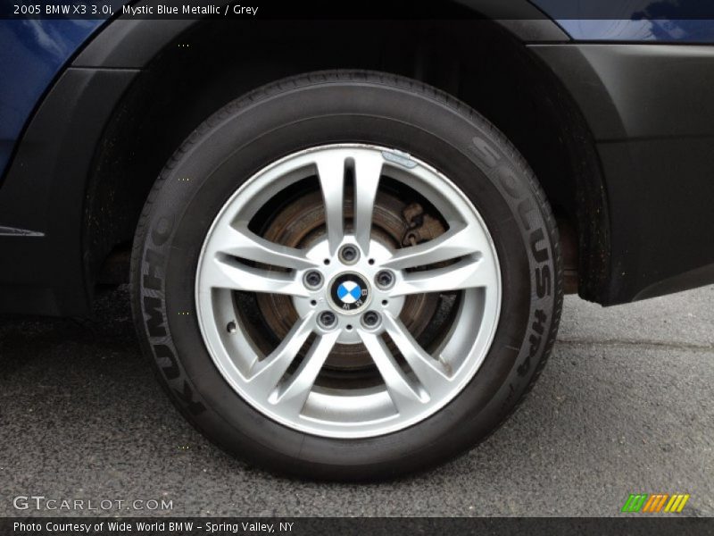 Mystic Blue Metallic / Grey 2005 BMW X3 3.0i