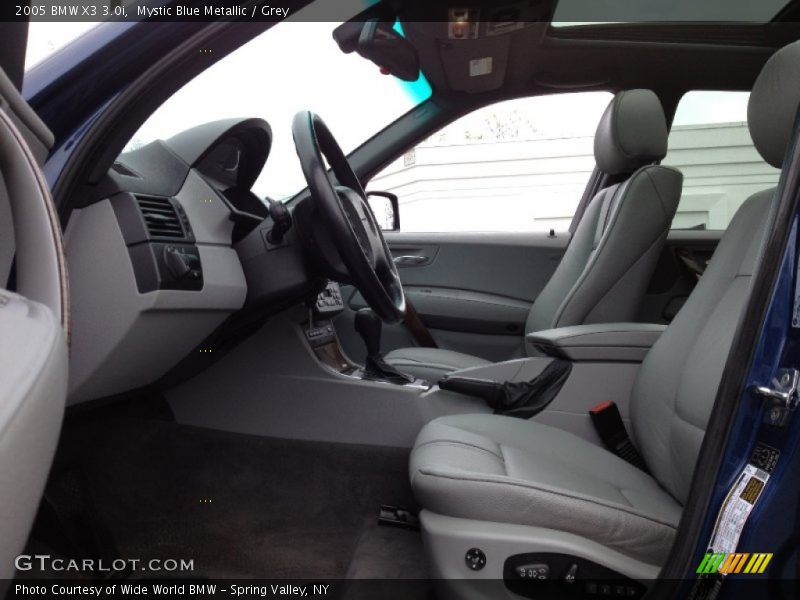 Mystic Blue Metallic / Grey 2005 BMW X3 3.0i
