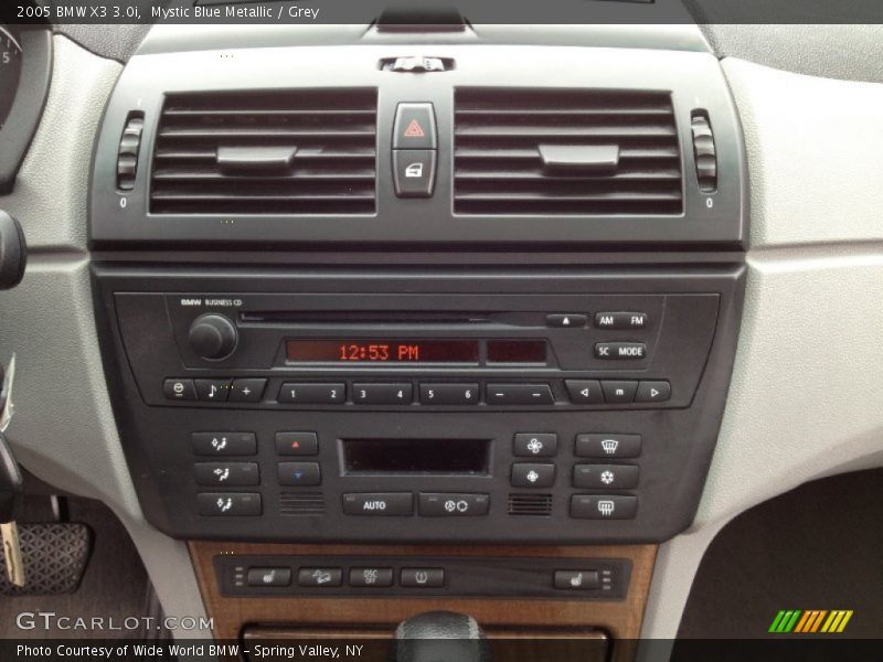Mystic Blue Metallic / Grey 2005 BMW X3 3.0i
