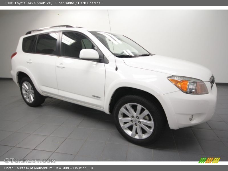 Super White / Dark Charcoal 2006 Toyota RAV4 Sport V6