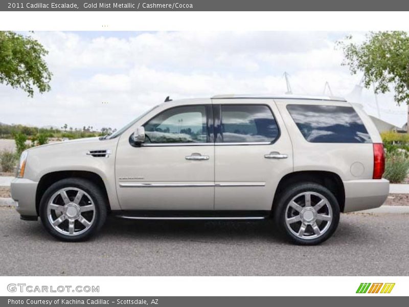 Gold Mist Metallic / Cashmere/Cocoa 2011 Cadillac Escalade