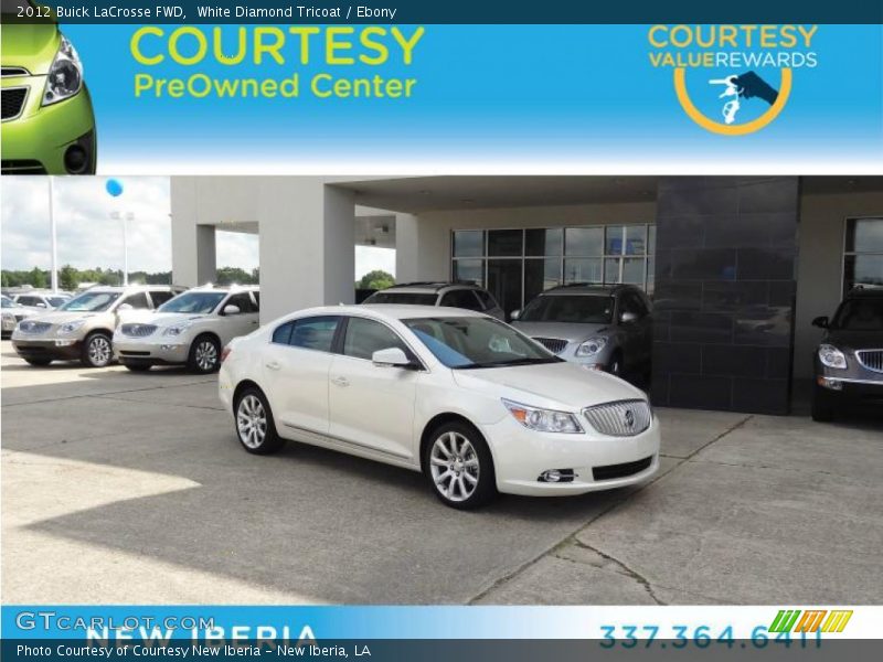 White Diamond Tricoat / Ebony 2012 Buick LaCrosse FWD