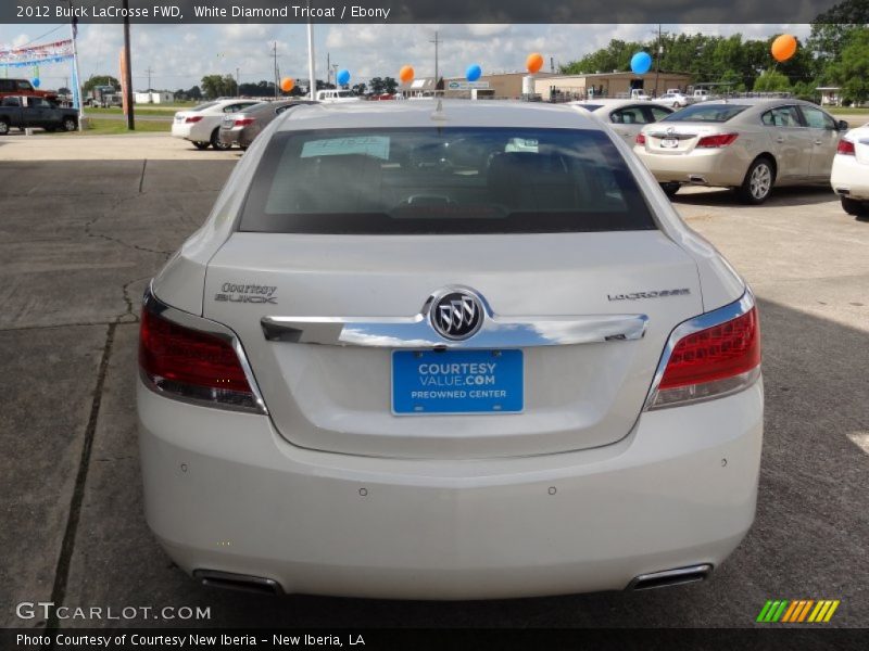 White Diamond Tricoat / Ebony 2012 Buick LaCrosse FWD