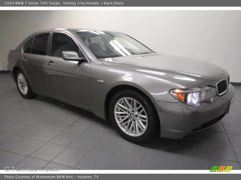 Sterling Grey Metallic / Black/Black 2004 BMW 7 Series 745i Sedan