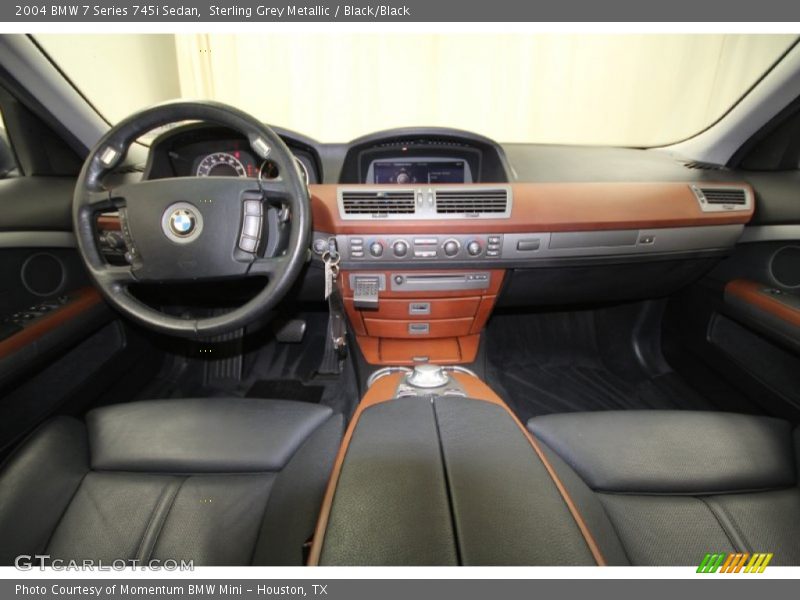 Sterling Grey Metallic / Black/Black 2004 BMW 7 Series 745i Sedan