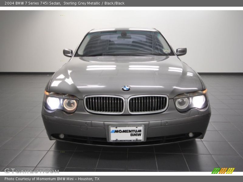 Sterling Grey Metallic / Black/Black 2004 BMW 7 Series 745i Sedan