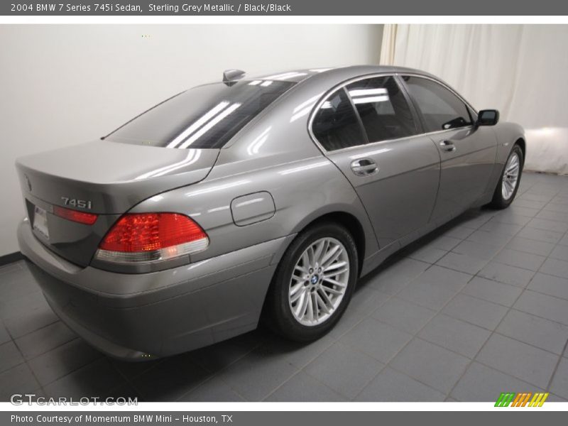 Sterling Grey Metallic / Black/Black 2004 BMW 7 Series 745i Sedan