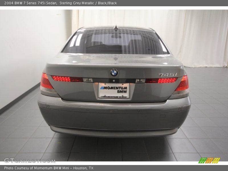 Sterling Grey Metallic / Black/Black 2004 BMW 7 Series 745i Sedan