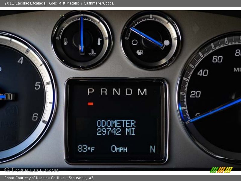 Gold Mist Metallic / Cashmere/Cocoa 2011 Cadillac Escalade