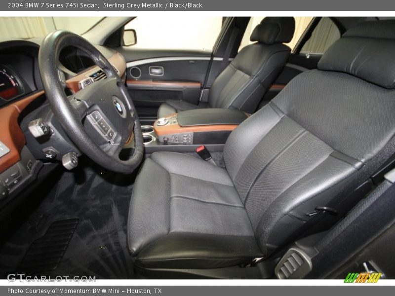 Sterling Grey Metallic / Black/Black 2004 BMW 7 Series 745i Sedan