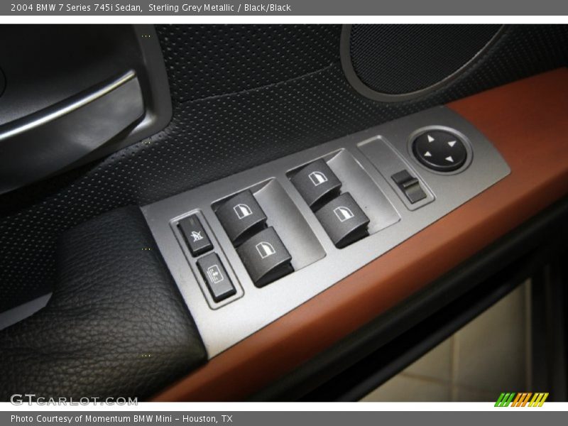 Sterling Grey Metallic / Black/Black 2004 BMW 7 Series 745i Sedan