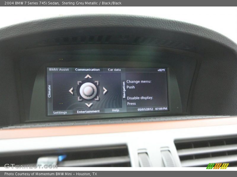 Sterling Grey Metallic / Black/Black 2004 BMW 7 Series 745i Sedan