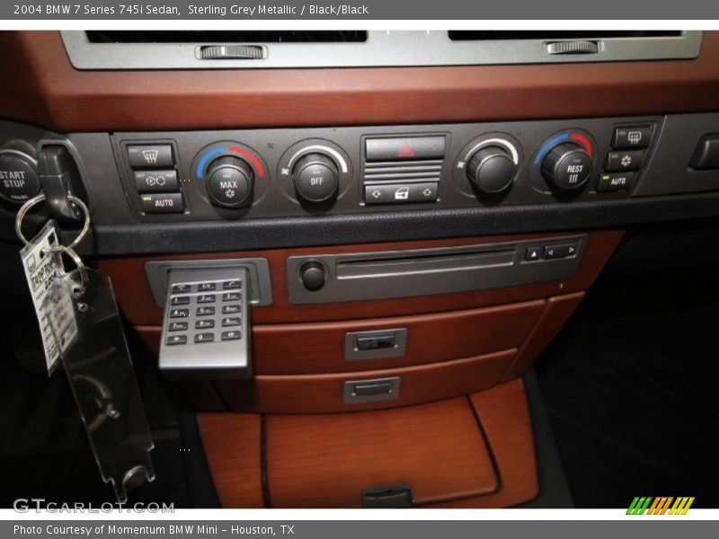 Sterling Grey Metallic / Black/Black 2004 BMW 7 Series 745i Sedan