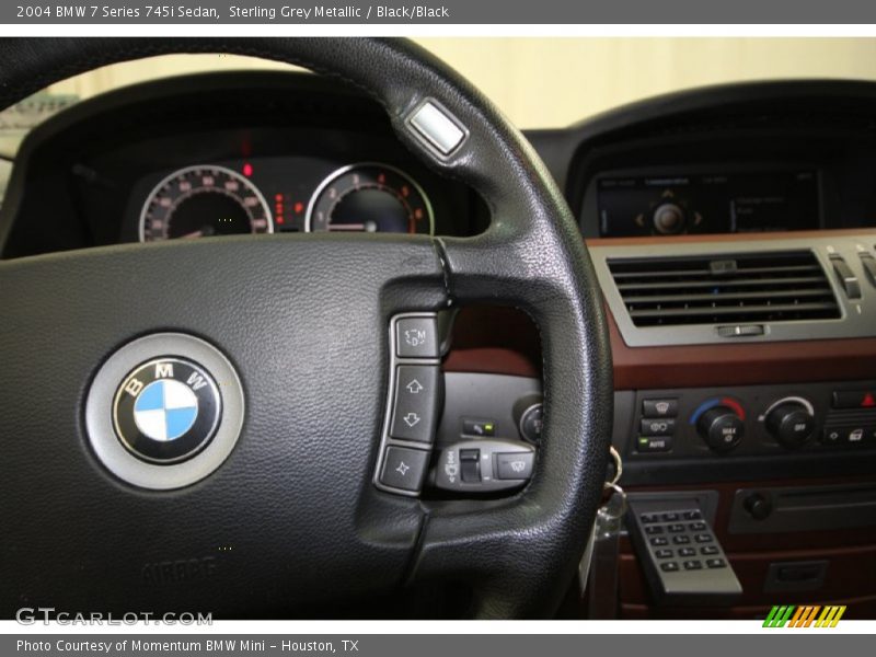 Sterling Grey Metallic / Black/Black 2004 BMW 7 Series 745i Sedan
