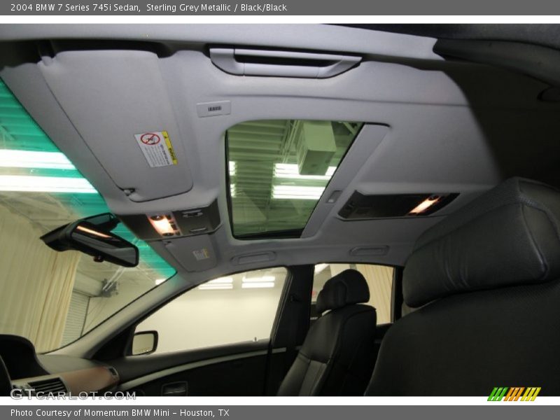 Sterling Grey Metallic / Black/Black 2004 BMW 7 Series 745i Sedan